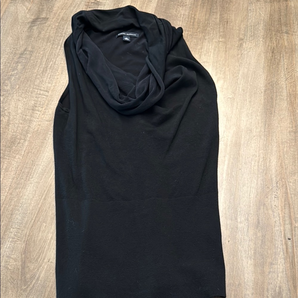 Banana Republic Black Cowl Sleeveless Neck Top